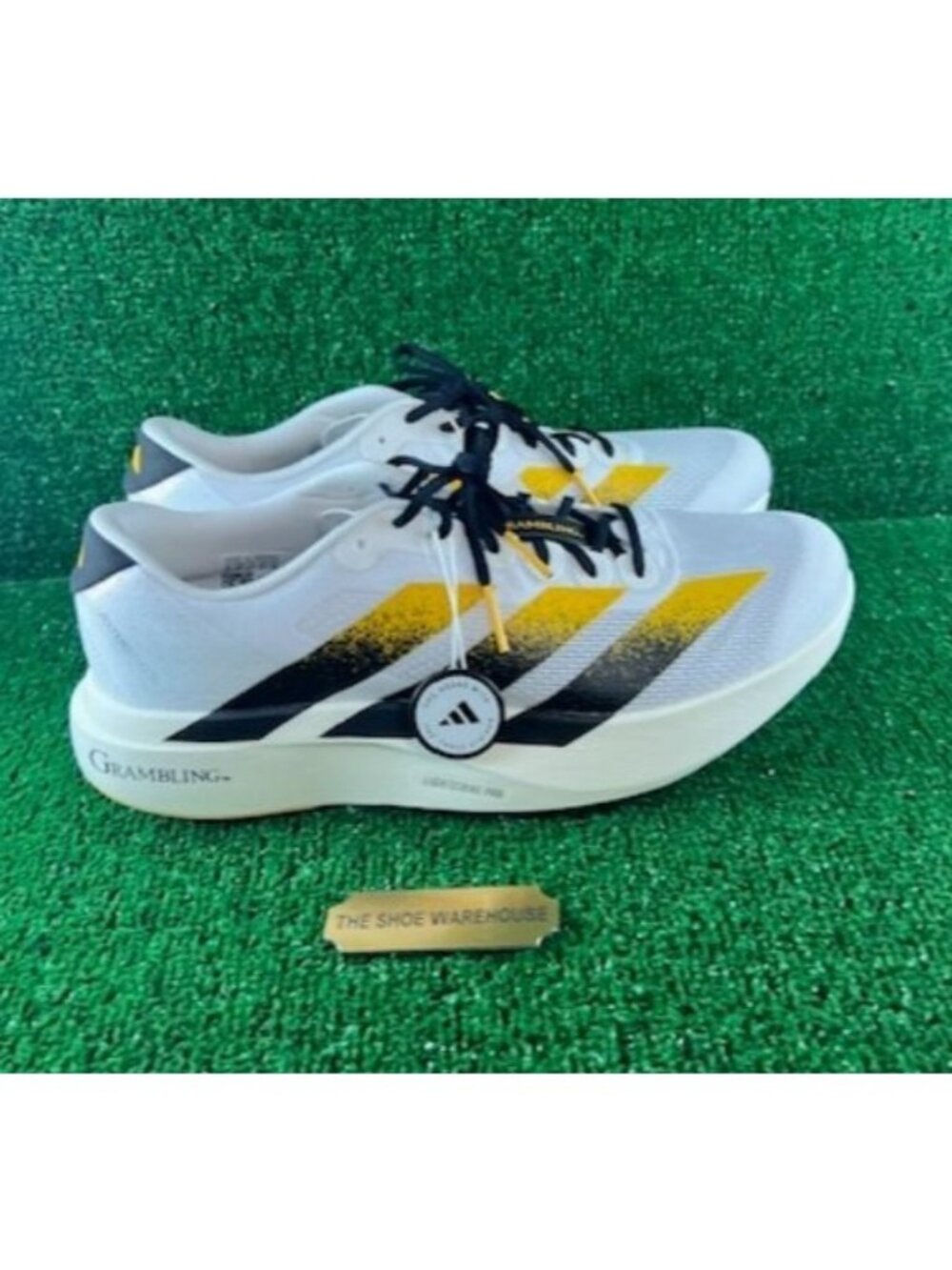 Men's Adidas Grambling State Tigers Adizero EVO SL Running Shoes JQ4575 Size 7